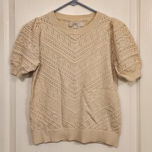 Women's Loft Knit Sweater Tee Small